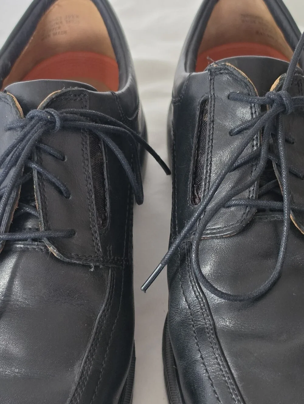Clarks Unstructured Men’s 10 XW Black Leather Comfort Shoes